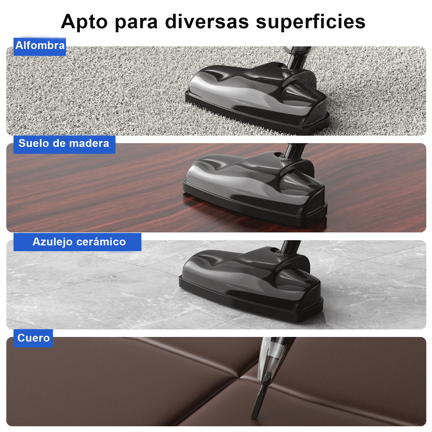 Aspirador sin cable para pelos de mascotas - Aspirador eléctrico de varilla sin cable, escoba eléctrica sin cable, aspirador sin cordón para suelos duros y alfombras