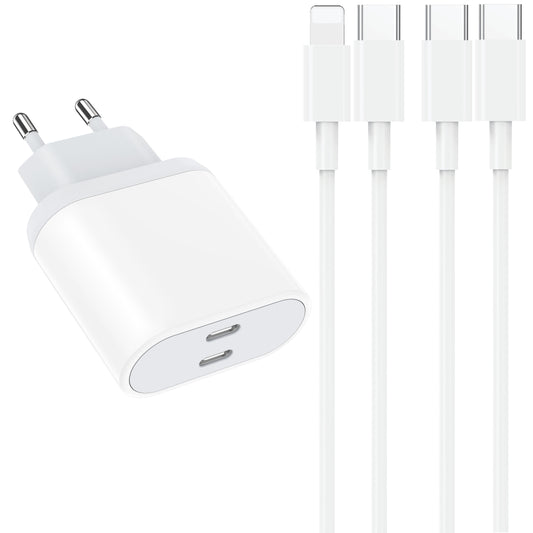 Cargador USB C, toma USB C de 25 W, cargador rápido para iPhone 16, 15, 14, 13, 12, 11 Pro Max Plus Mini SE X XS XR, Samsung Galaxy, enchufe, adaptador, fuente de alimentación, USB Type C.